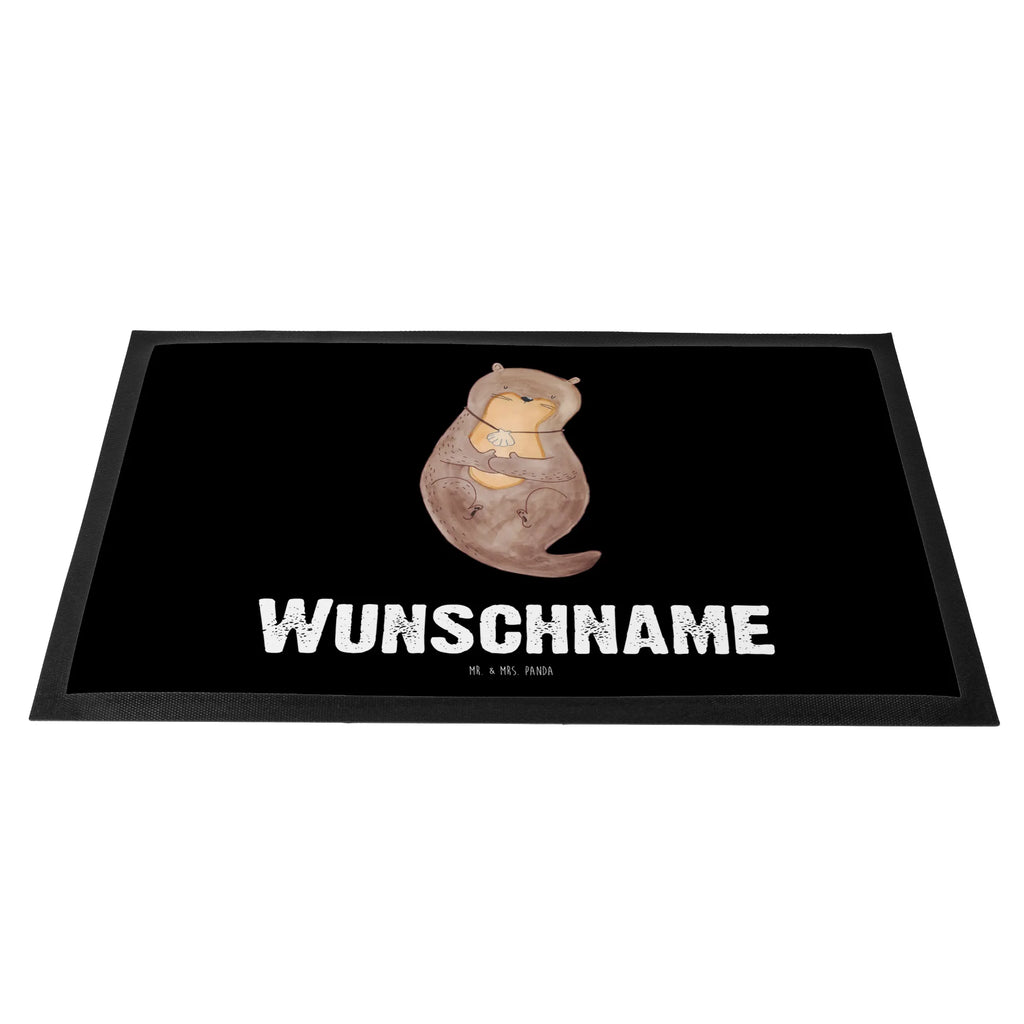 Personalized doormat otter shell otter, marten, sea otter, European otter, water mammal, aquatic animal, baby otter, predator, water, otter gifts, animal lover, gift ideas for animal lovers, animal, mammal, water animal, gifts for people in love, otter love, office, daydreaming, brooding, dreaming, motivation