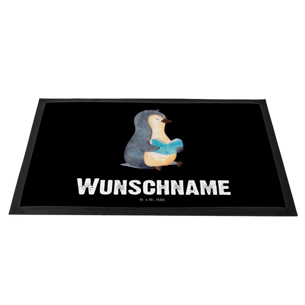 Personalized doormat Penguin A book Penguin, North Pole, Winter, Penguins, book, bookworm, reading, vacation, leisure, lazing around, doing nothing, penguins, holidays