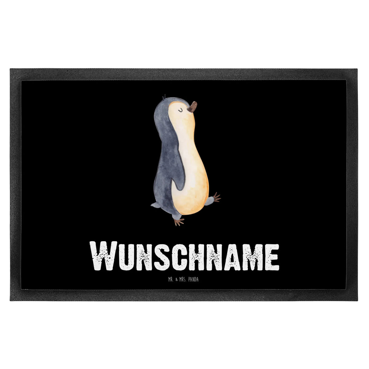Personalized doormat Penguin march Penguin, North Pole, Winter, Penguins, late riser, penguins, early riser, penguin, brother, family, sister