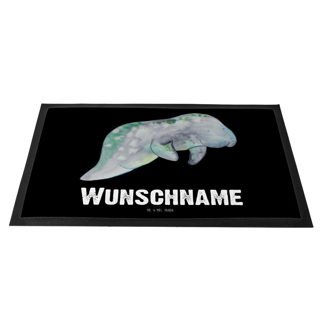 Personalized doormat manatee Relax Seafood, aquatic animals, ocean, sea, fish, shells, corals, reef, whale, narwhal, sea urchin, lobster, platypus, turtle, manatee, crocodile, orca, shrimp, gifts for seafood lovers, water world, underwater animals, underwater world, vacation, deep sea, seafood fans, gift ideas, seafood decoration, seafood posters, diet mania, losing weight, food, sugar, manatees, sweets, diet