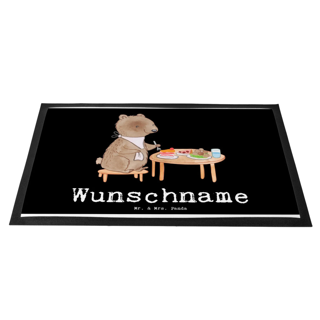 Personalized doormat bear to eat out Gift, sport, hobby, giving, thank you, award, profit, athlete, Eating out, restaurant, eating out, dining out