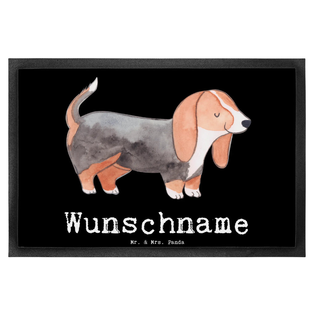 Personalisierte Fußmatte Basset Hound Lebensretter Türvorleger mit Namen, Namensfussmatte, Fußmatte Bedrucken, Wunschnamen, Personalisierte Fußmatte, Haustürmatte Personalisiert, Fußmatte mit Namen, Türvorleger Personalisiert, Personalisierung, Bedrucken, Personalisiert, Geschenk, Schenken, Hund, Hunderasse, Rassehund, Hundebesitzer, Tierfreund, Welpe, Basset, Basset Hound