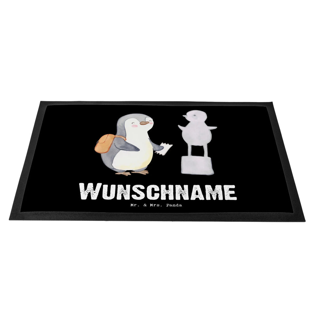 Personalized doormat penguin to visit a museum Gift, sport, hobby, giving, thank you, award, profit, athlete, Visit museum, museums