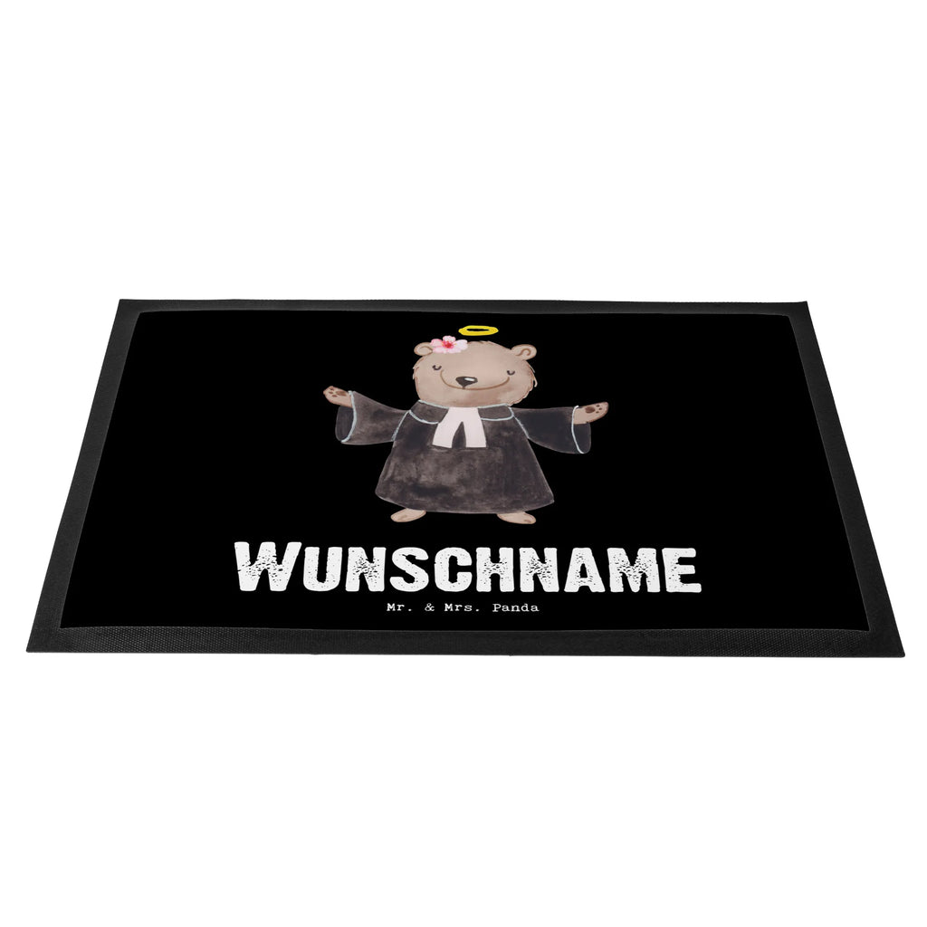 Personalized doormat female pastor heart gift, gift idea, best, farewell gift, passing exam, anniversary, retirement, promotion, job start, sayings, funny, profession