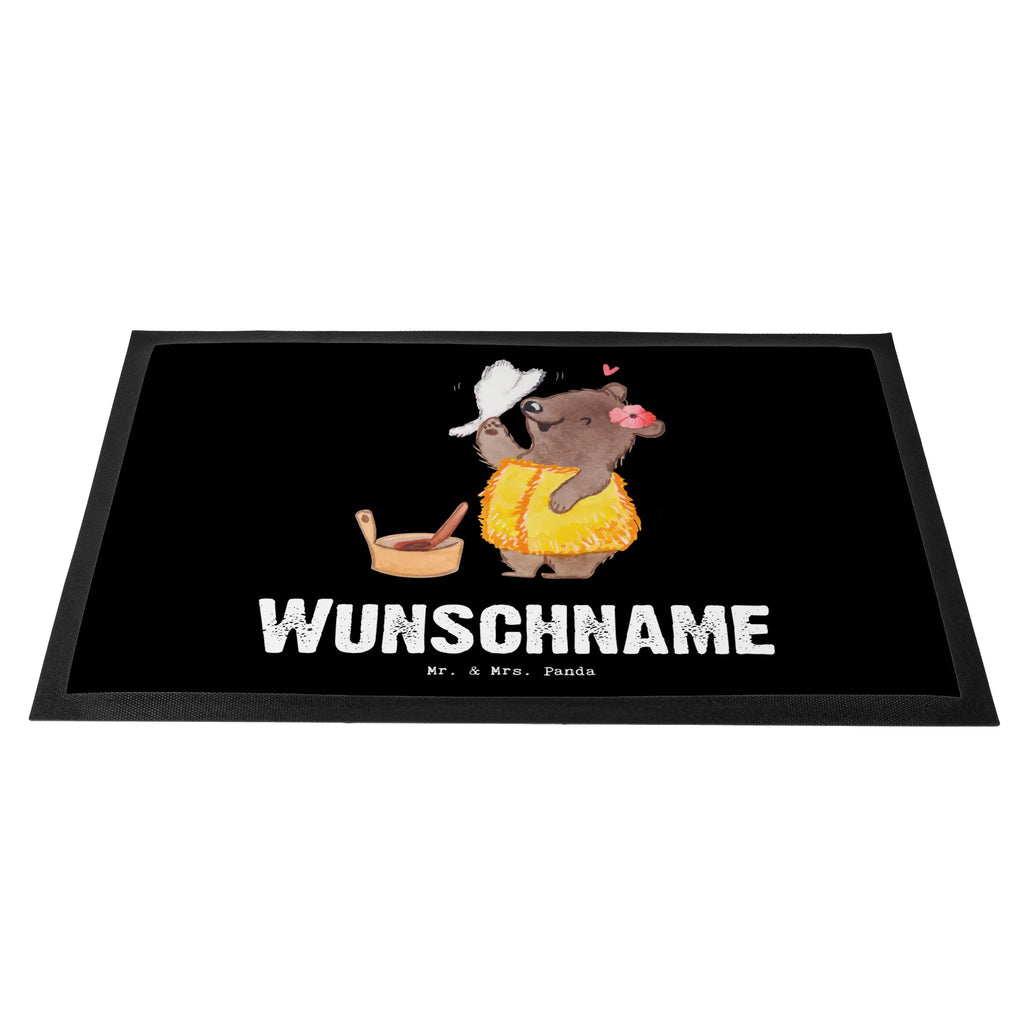 Personalisierte Fußmatte Saunameisterin mit Herz Wunschnamen, Namensfussmatte, Personalisierte Fußmatte, Fußmatte Bedrucken, Personalisierung, Bedrucken, Personalisiert, Haustürmatte Personalisiert, Türvorleger Personalisiert, Fußmatte mit Namen, Türvorleger mit Namen, Geschenk, Schenken, Jubiläum, Danke, Dankeschön, Beruf, Ausbildung, Abschied, Rente, Kollege, Kollegin, Arbeitskollege, Mitarbeiter, Firma