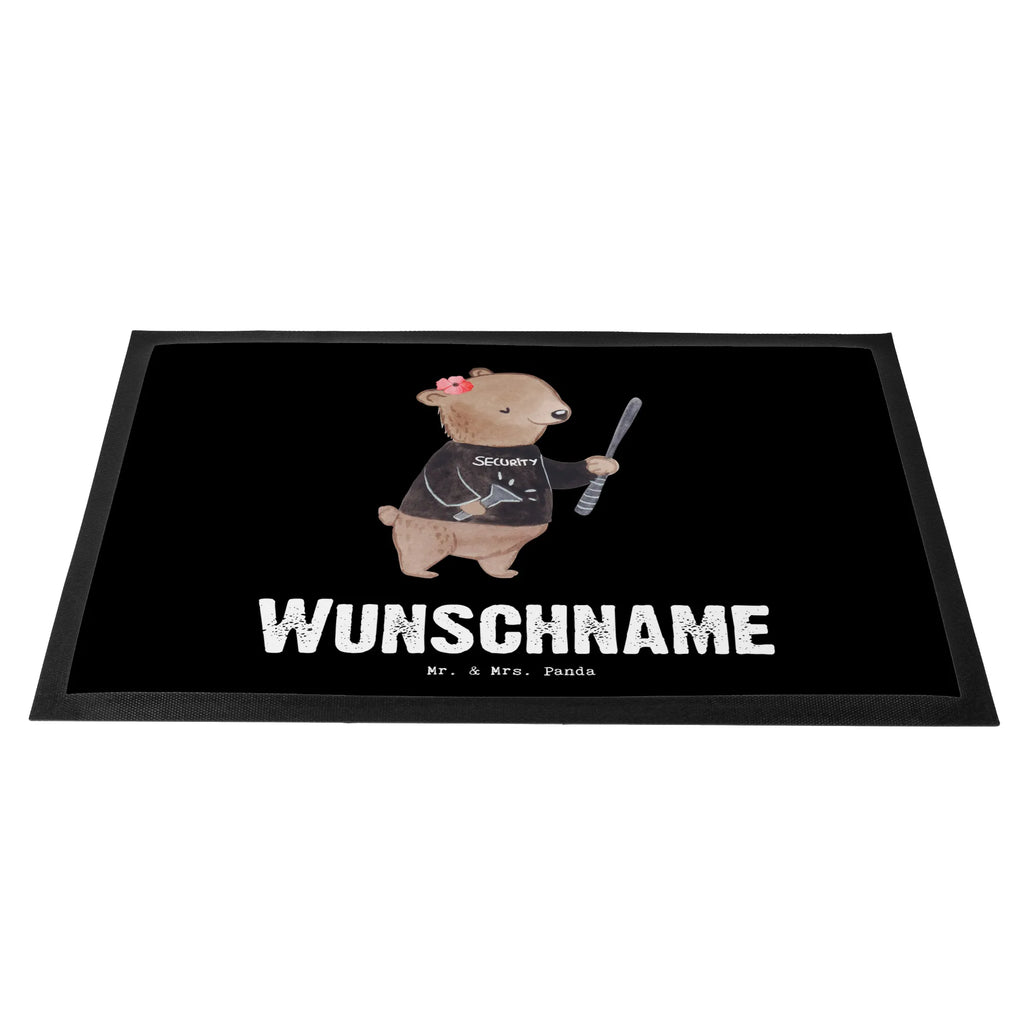 Personalized doormat Female security service employee Heart gift, gift idea, best, farewell gift, passing exam, anniversary, retirement, promotion, job start, sayings, funny, profession