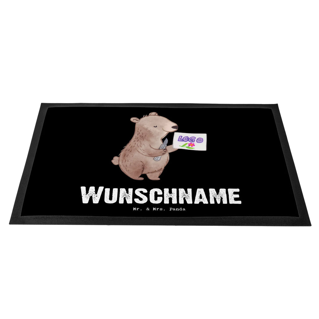 Spersonalizowana wycieraczka Projektant marketingu wizualnego serce Zawód, Wykształcenie, Jubileusz, Pożegnanie, Emerytura, Kolega, Koleżanka, Prezent, Dawać, Pracownik, Współpracownik, Firma, Dziękuję, Dziękuję bardzo