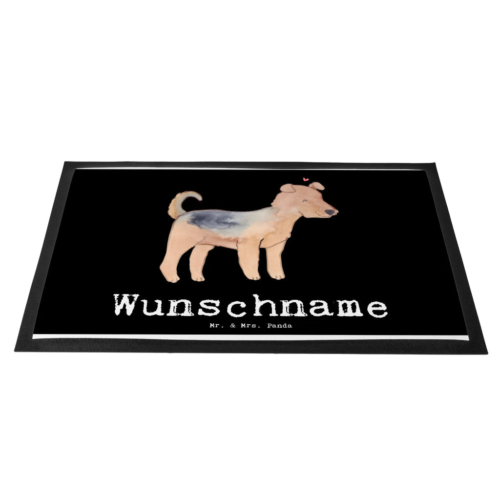 Personalisierte Fußmatte Airedale Terrier Lebensretter Fußmatte mit Namen, Türvorleger mit Namen, Fußmatte bedrucken, Personalisiert, Haustürmatte personalisiert, Namensfussmatte, Personalisierte Fußmatte, Personalisieruung, Türvorleger personalisiert, Wunschnamen, Bedrucken, Hund, Hunderasse, Rassehund, Hundebesitzer, Geschenk, Tierfreund, Schenken, Welpe