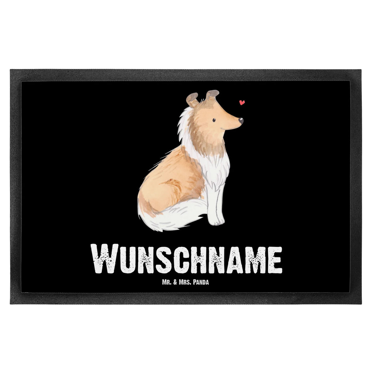 Personalized doormat Long-haired Collie Lifesaver Dog, dog breed, purebred dog, dog owner, gift, animal lover, giving, puppy