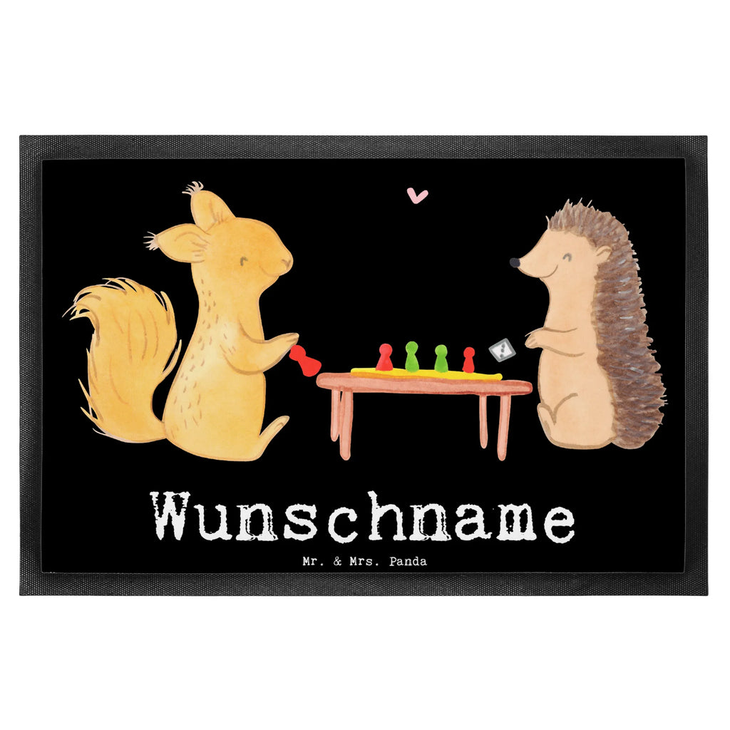 Personalized doormat Squirrel board games Gift, sport, hobby, giving, thank you, award, profit, athlete, game night, games, Board games