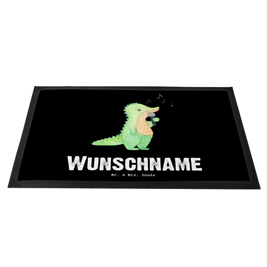Personalized doormat crocodile To sing Gift, sport, hobby, giving, thank you, award, profit, athlete, vocals, band, Singing, live performance, hobby singers