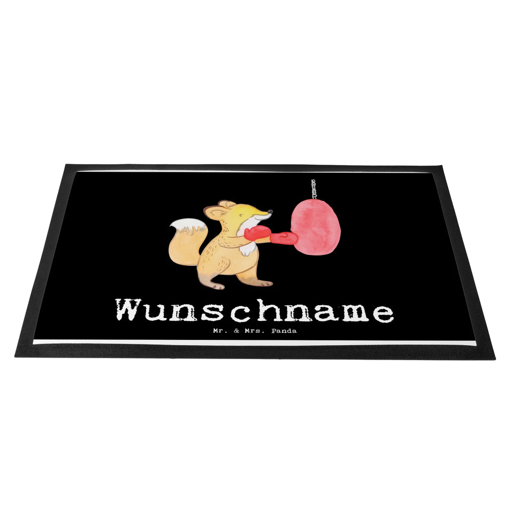 Personalized doormat Fox boxing Gift, sport, hobby, giving, thank you, award, profit, athlete, boxing match, boxing training, boxing