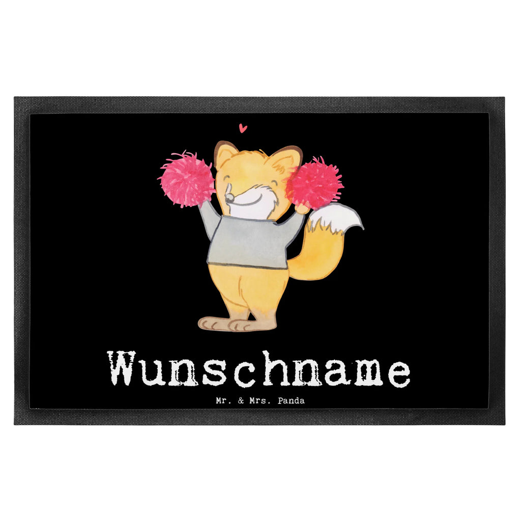 Personalisierte Fußmatte Fuchs Cheerleader Wunschnamen, Türvorleger personalisiert, Fußmatte bedrucken, Bedrucken, Personalisierte Fußmatte, Fußmatte mit Namen, Türvorleger mit Namen, Personalisieruung, Namensfussmatte, Haustürmatte personalisiert, Personalisiert, Geschenk, Sport, Sportart, Hobby, Schenken, Danke, Dankeschön, Auszeichnung, Gewinn, Sportler, Turniere, Cheerleader, Turn Club, Turnen, Cheerleading