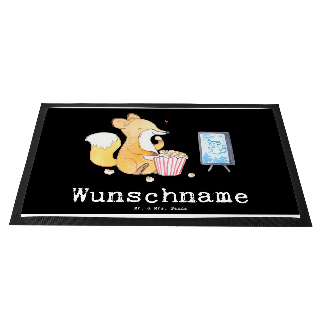 Personalisierte Fußmatte Fuchs Filme gucken Fußmatte mit Namen, Wunschnamen, Personalisiert, Türvorleger Personalisiert, Namensfussmatte, Personalisierung, Fußmatte Bedrucken, Personalisierte Fußmatte, Haustürmatte Personalisiert, Bedrucken, Türvorleger mit Namen, Geschenk, Schenken, Sport, Sportart, Hobby, Danke, Dankeschön, Auszeichnung, Gewinn, Sportler, TV, Fernsehen, Filme Gucken, Kino, Filmabend