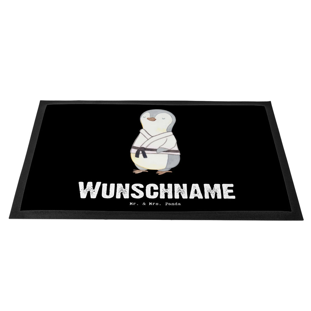 Personalized doormat penguin karate Gift, sport, hobby, giving, thank you, award, profit, athlete, self defense, karate club, martial arts, Karate