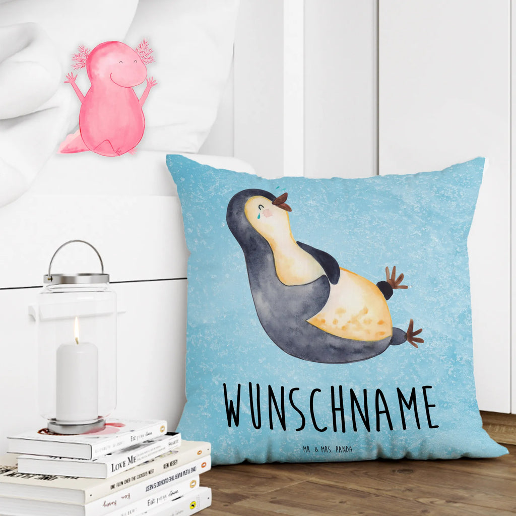 Personalizowana poduszka pingwin Śmiech Pinguin