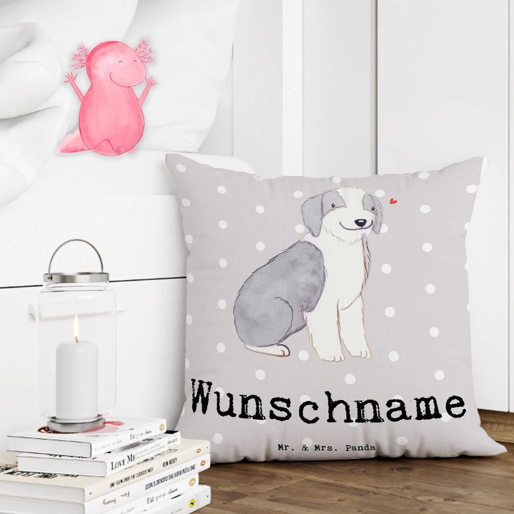 Personalizowana poduszka Brodaty Collie ratownik Pies, rasa psa, pies rasowy, właściciel psa, prezent, miłośnik zwierząt, dawanie, szczeniak