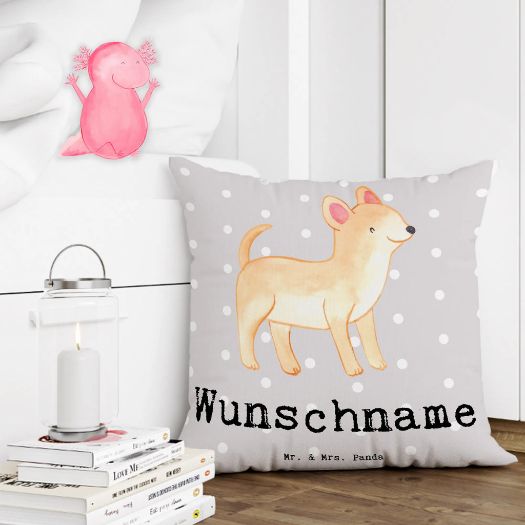 Personalised cushion Chihuahua Lifesaver Dog, dog breed, purebred dog, dog owner, gift, animal lover, giving, puppy