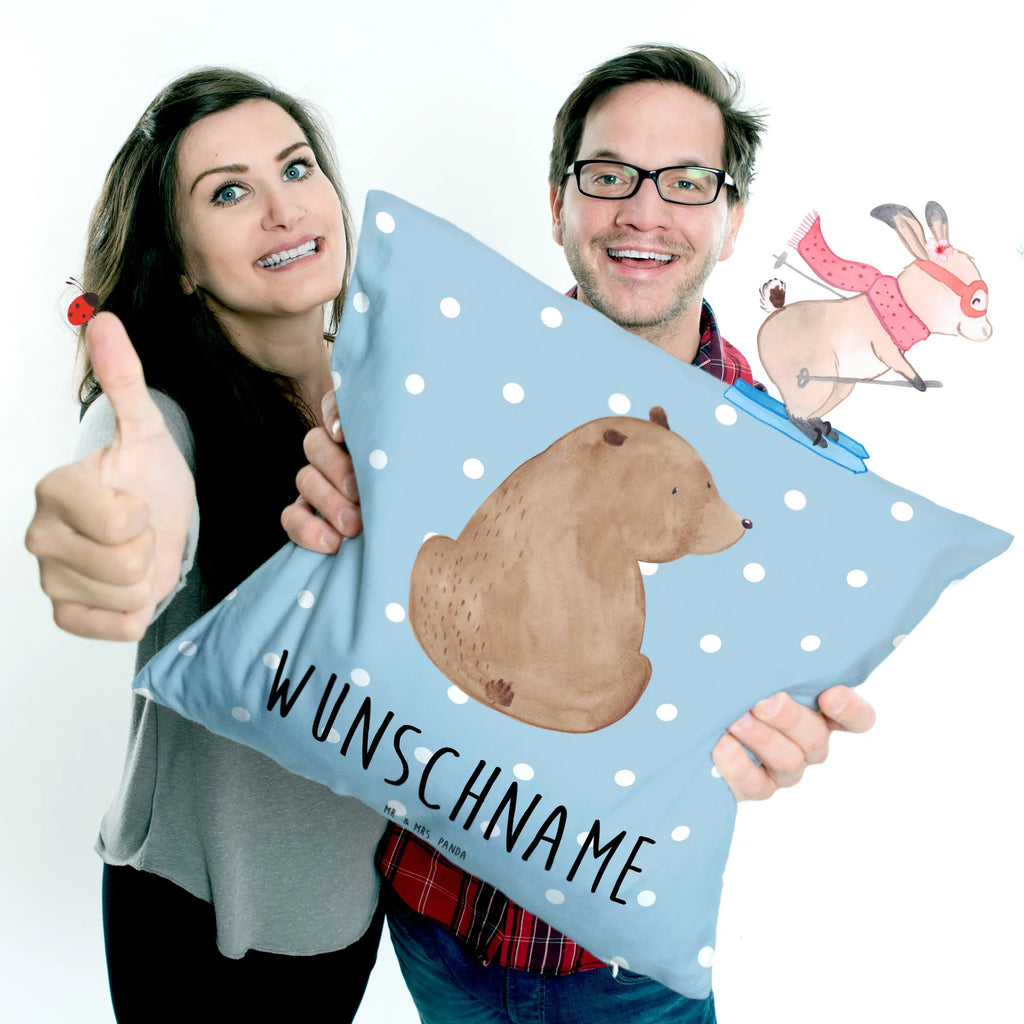 Personalised cushion bear shoulder look bear, teddy, teddy bear, cuddly toy, wisdom, bear love, motivation, self-esteem, world view, bears