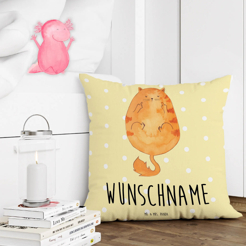Personalisiertes Kissen Katze Mittelfinger Kopfkissen, personalisiert, Name, Kissen, Wunschname, bedrucken, Katze, Katzenmotiv, Katzenfan, Katzendeko, Katzenfreund, Katzenliebhaber, Katzenprodukte, Katzenartikel, Katzenaccessoires, Katzensouvenirs, Katzenliebhaberprodukte, Katzenmotive, Cats, Kater, Katzen, Mietze, Cat