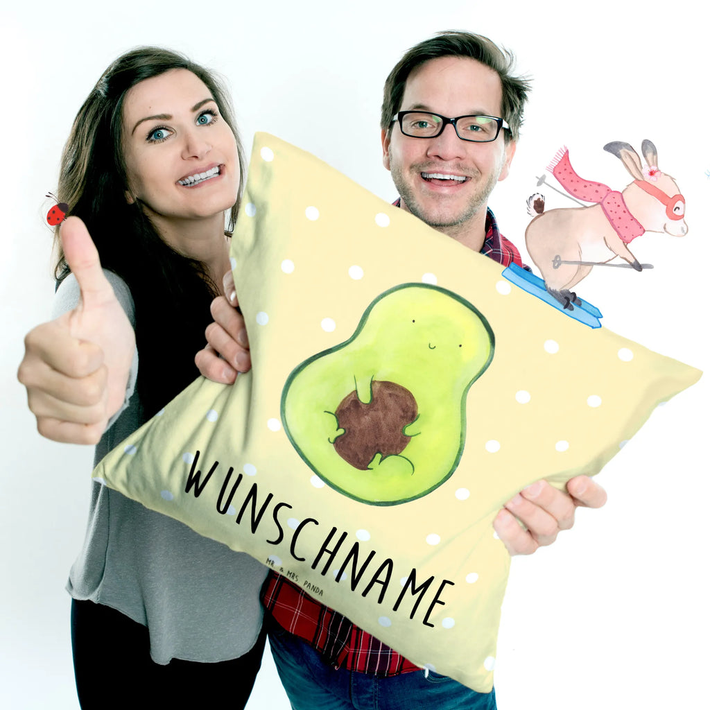 Personalised cushion avocado core avocado, vegetables, seed, avocado seed, plant, saying life