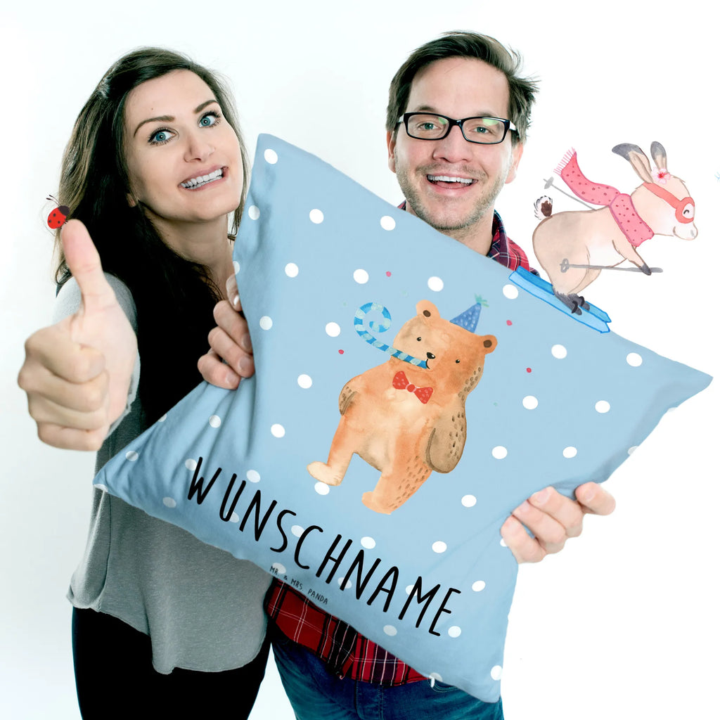 Personalised cushion bear Birthday bear, teddy, teddy bear, cuddly toy, Happy birthday