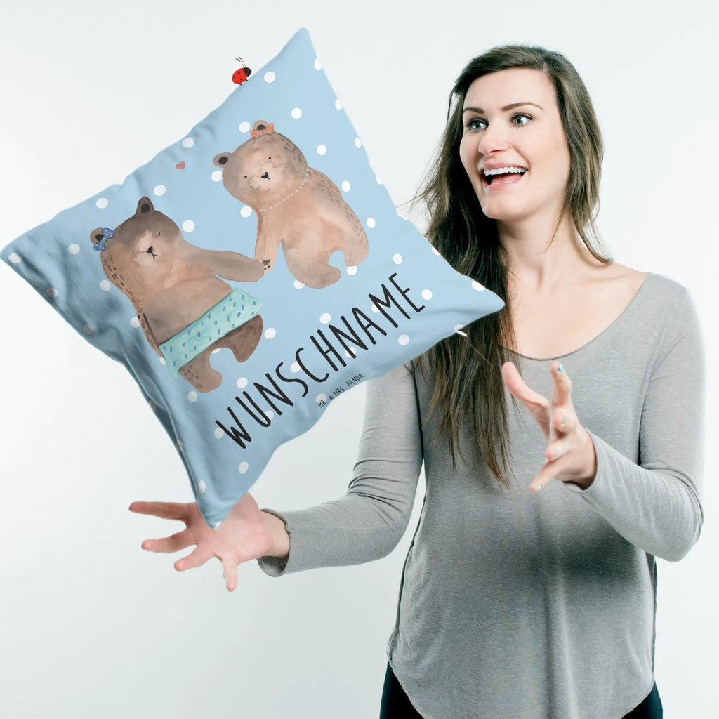 Personalisiertes Kissen Bär Freundin Kopfkissen, Kissen, personalisiert, Wunschname, Name, bedrucken, Bär, Teddy, Teddybär, Bär Freundin Beste Freund Liebe Liebesbeweis Verliebt Kumpel Kumpeliene