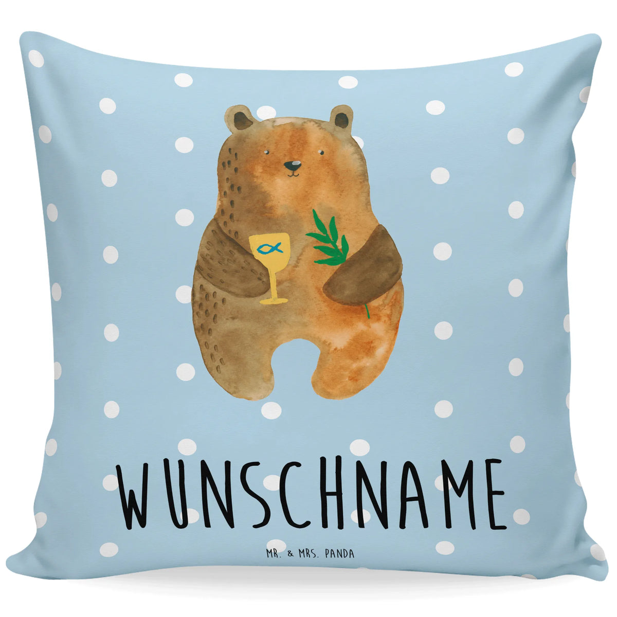 Personalised cushion bear confirmation bear, teddy, teddy bear, cuddly toy, church, service, evangelic, confirmation