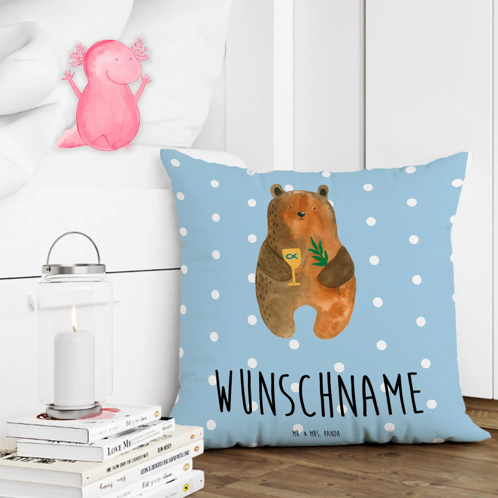 Personalised cushion bear confirmation bear, teddy, teddy bear, cuddly toy, church, service, evangelic, confirmation