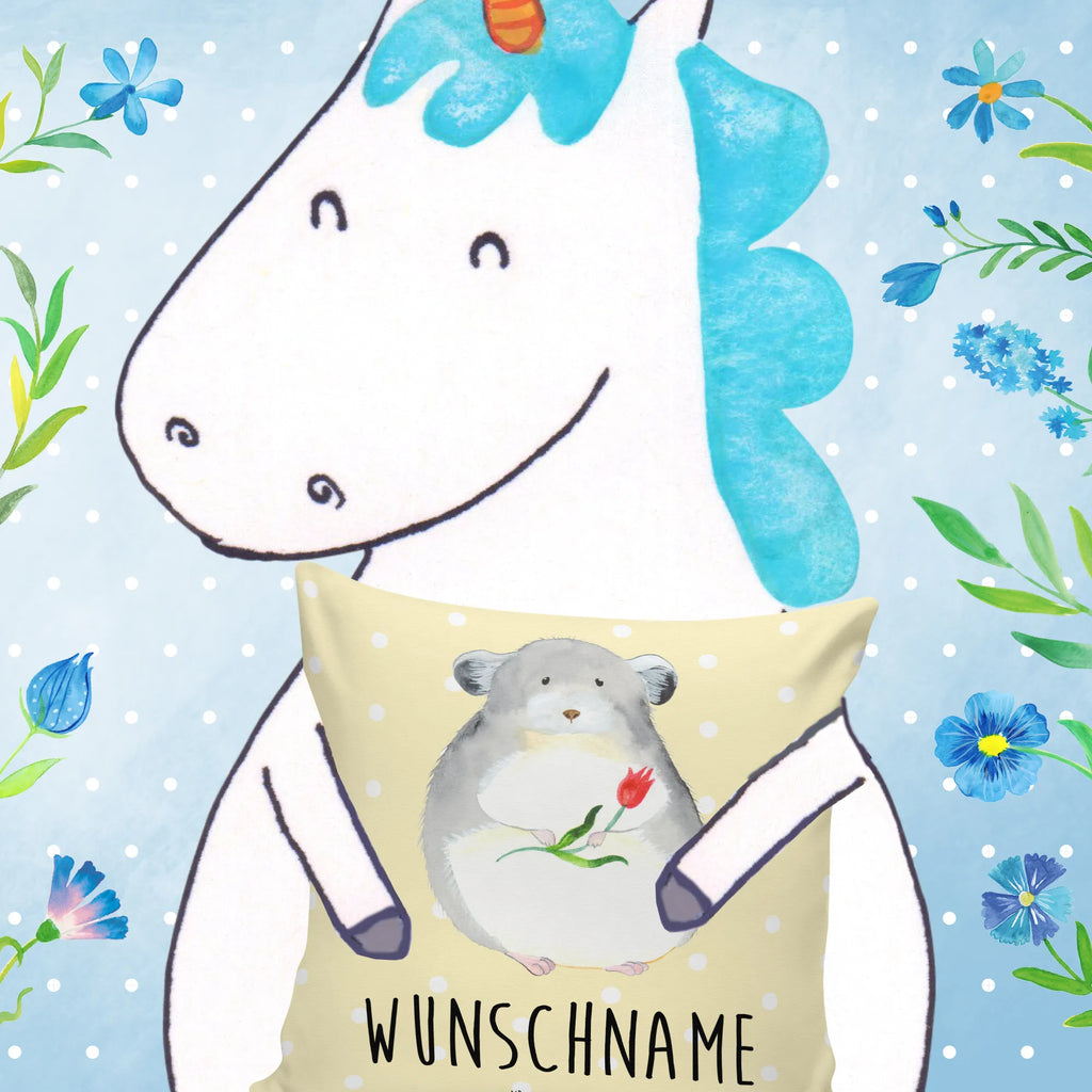 Personalised cushion chinchilla flower small animals, cute, funny, cute animal motives, hand drawn, small world, funny sayings, good mood, happy, gifts, gift ideas, special gifts, animal lover, card, depression, grief, chinchillas, being sad, chinchilla, happiness, chaos, heartache, office life, office