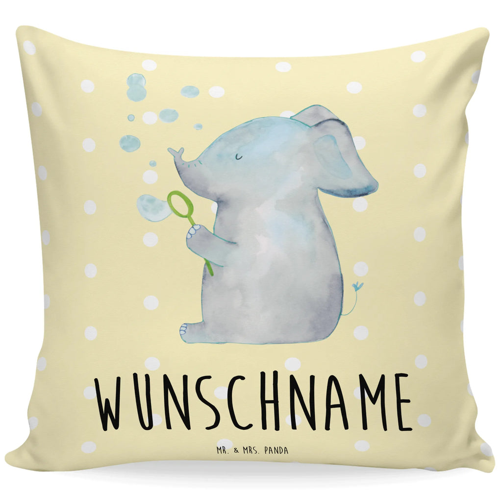 Personalised cushion elephant soap bubbles small animals, cute, funny, cute animal motives, hand drawn, small world, funny sayings, good mood, happy, gifts, gift ideas, special gifts, animal lover, card, soap bubbles, proof of love, home, pachyderm, proboscidean, feeling. Home, love, elephants, Elephant, love saying