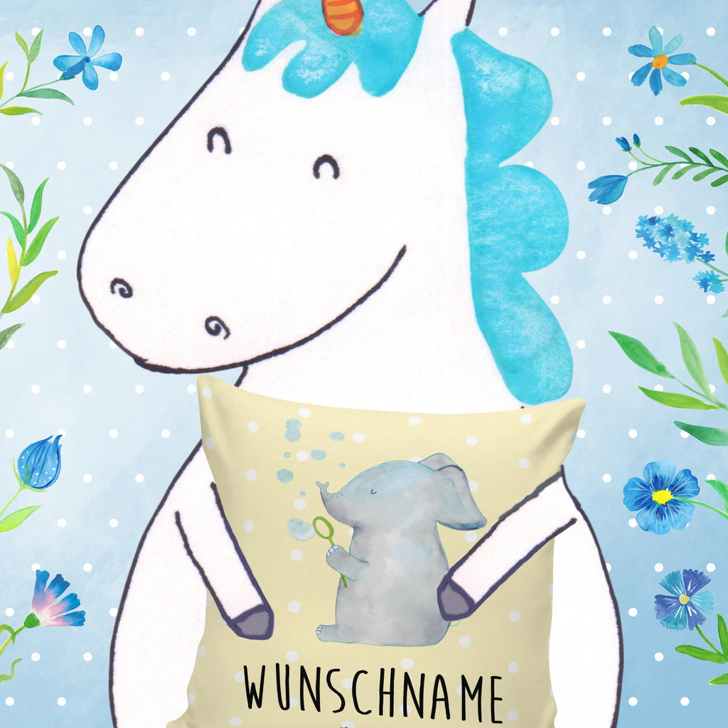 Personalised cushion elephant soap bubbles small animals, cute, funny, cute animal motives, hand drawn, small world, funny sayings, good mood, happy, gifts, gift ideas, special gifts, animal lover, card, soap bubbles, proof of love, home, pachyderm, proboscidean, feeling. Home, love, elephants, Elephant, love saying