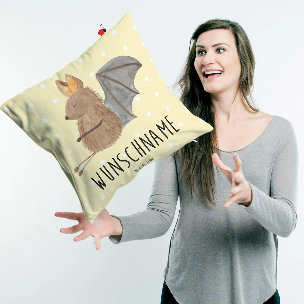 Personalizowana poduszka Nietoperz siedzenie Motywy zwierzęce, dobra energia, zabawne powiedzonka, zwierzęta