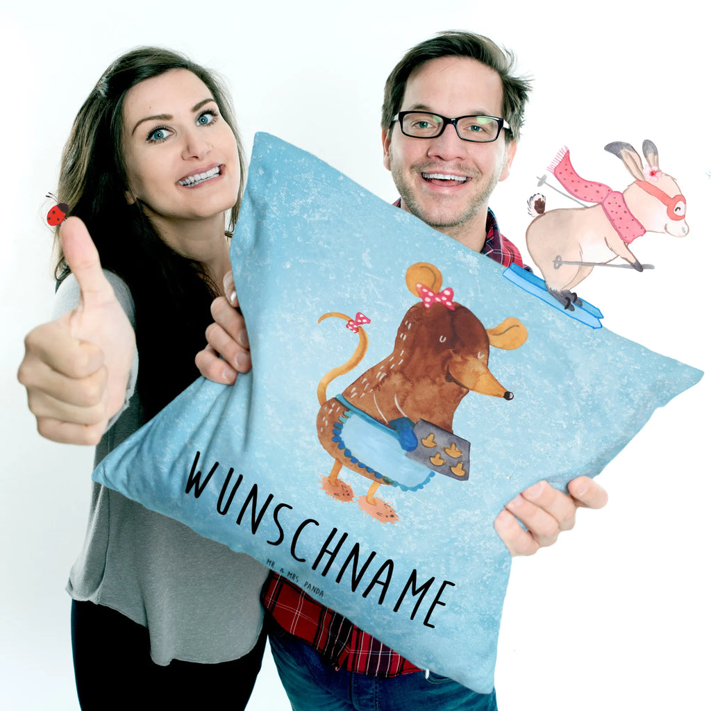 Personalisiertes Kissen Maus Kekse bedrucken, Kopfkissen, Name, Wunschname, Kissen, personalisiert, Winter, Weihnachten, Weihnachtsdeko, Nikolaus, Advent, Heiligabend, Wintermotiv, Weihnachtsbäckerei, Maus, backen, Kekse, Chaosqueen, Weihnachtskekse, Plätzchen