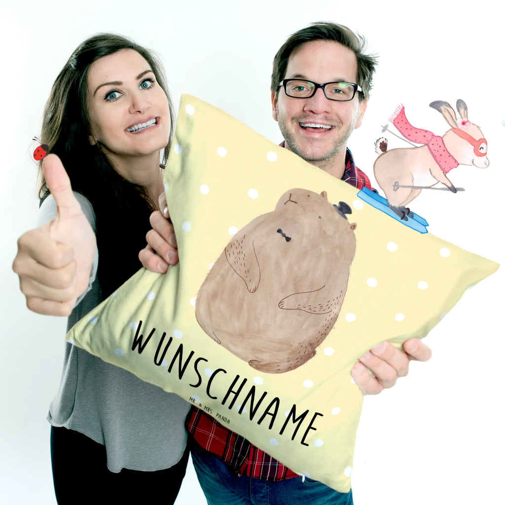 Personalizowana poduszka Świstak Motywy zwierzęce, dobra energia, zabawne powiedzonka, zwierzęta