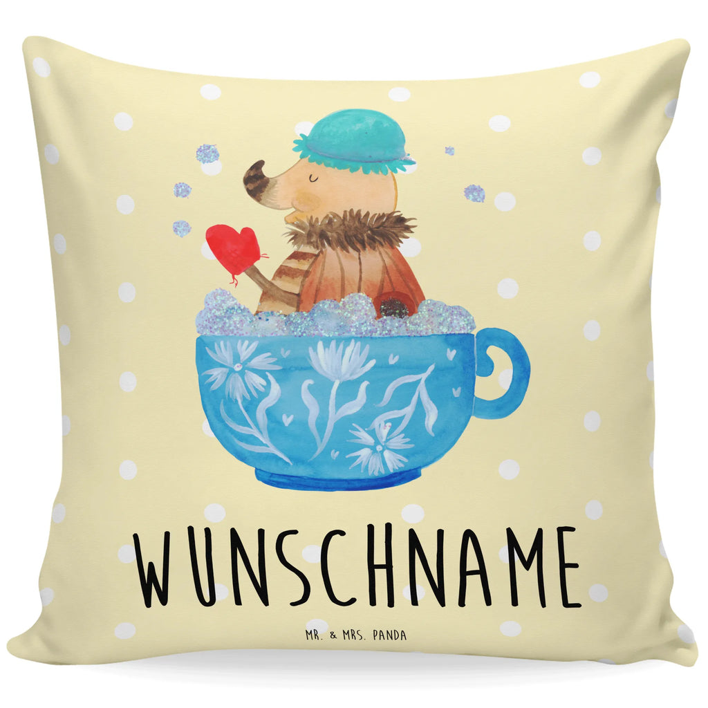 Personalised cushion Moth foam bath small animals, cute, funny, cute animal motives, hand drawn, small world, funny sayings, good mood, happy, gifts, gift ideas, special gifts, animal lover, card, bath, dreaming, bathing, WC, time management, cup, Moth, bathroom, dreamy, bubble bath, goals, bathroom decoration