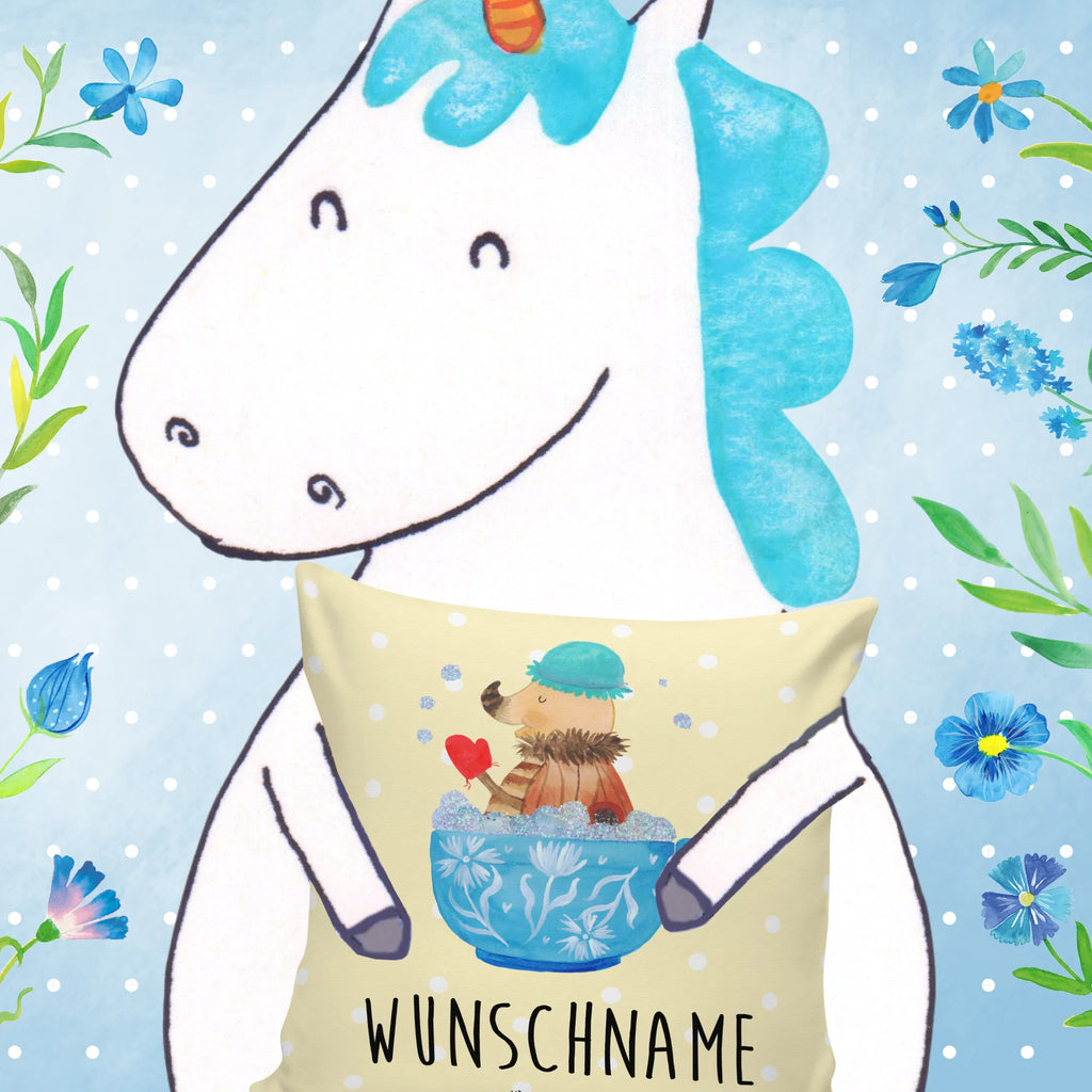 Personalised cushion Moth foam bath small animals, cute, funny, cute animal motives, hand drawn, small world, funny sayings, good mood, happy, gifts, gift ideas, special gifts, animal lover, card, bath, dreaming, bathing, WC, time management, cup, Moth, bathroom, dreamy, bubble bath, goals, bathroom decoration