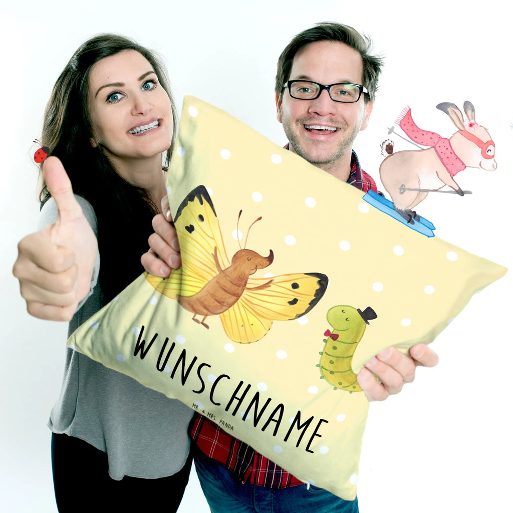 Personalizowana poduszka gąsienica motyl Motywy zwierzęce, dobra energia, zabawne powiedzonka, zwierzęta