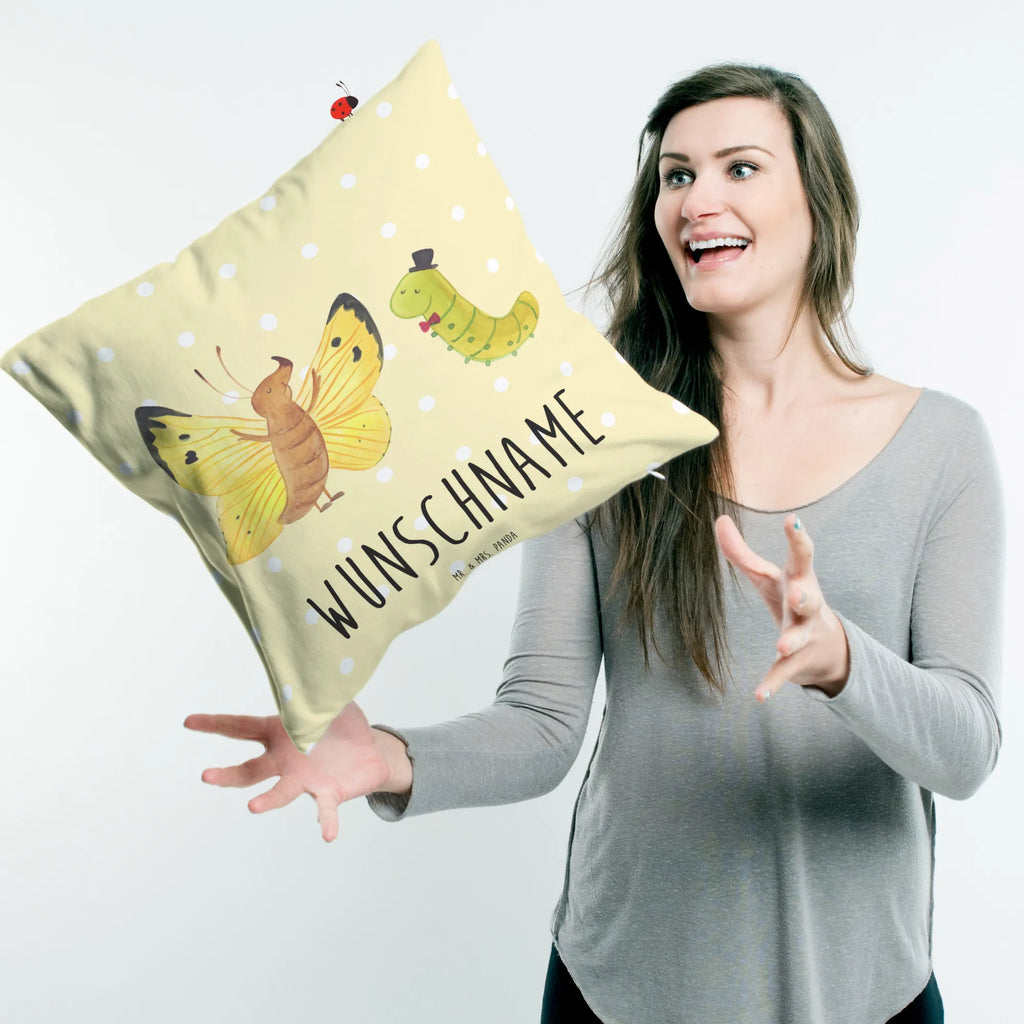 Personalizowana poduszka gąsienica motyl Motywy zwierzęce, dobra energia, zabawne powiedzonka, zwierzęta