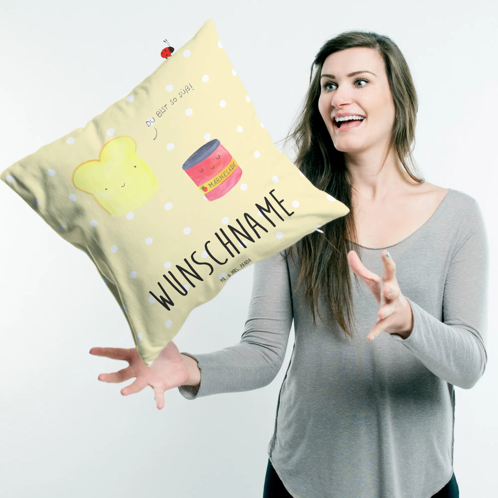 Personalizowana poduszka Tost dżem Motywy zwierzęce, dobra energia, zabawne powiedzonka, zwierzęta