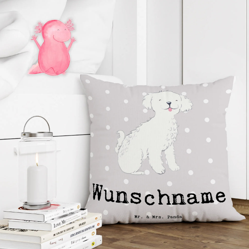 Personalisiertes Kissen Bichon Frisé Lebensretter bedrucken, Wunschname, Kissen, personalisiert, Kopfkissen, Name, Hund, Hunderasse, Rassehund, Hundebesitzer, Geschenk, Tierfreund, Schenken, Welpe, Bichon Frisé