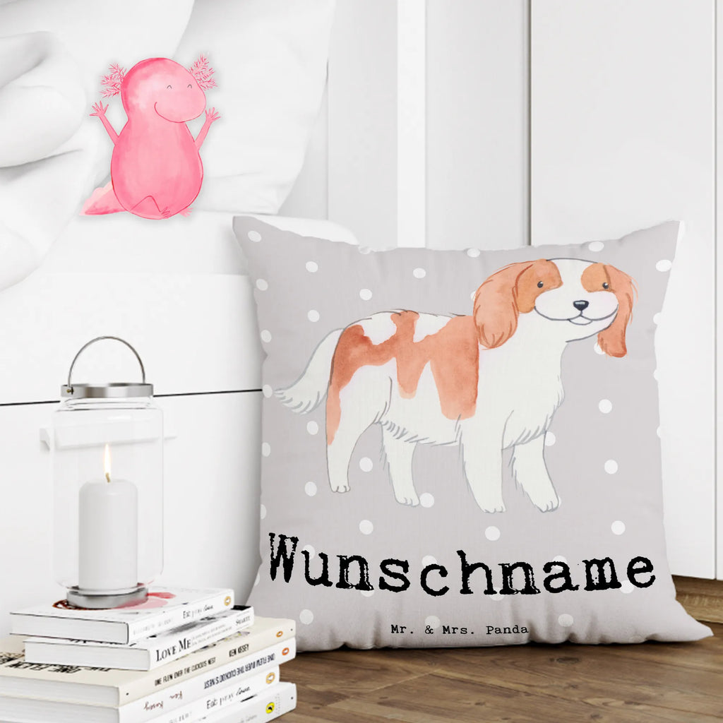 Personalisiertes Kissen Cavalier King Charles Spaniel Lebensretter personalisiert, Kopfkissen, Name, Kissen, bedrucken, Wunschname, Geschenk, Schenken, Hund, Hunderasse, Rassehund, Hundebesitzer, Tierfreund, Welpe, Cavalier King Charles Spaniel