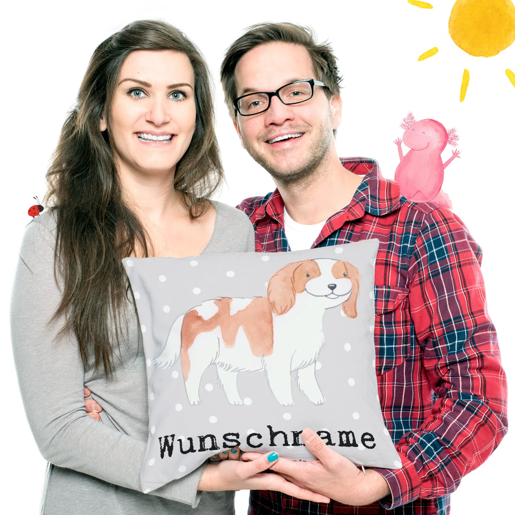 Personalisiertes Kissen Cavalier King Charles Spaniel Lebensretter personalisiert, Kopfkissen, Name, Kissen, bedrucken, Wunschname, Geschenk, Schenken, Hund, Hunderasse, Rassehund, Hundebesitzer, Tierfreund, Welpe, Cavalier King Charles Spaniel