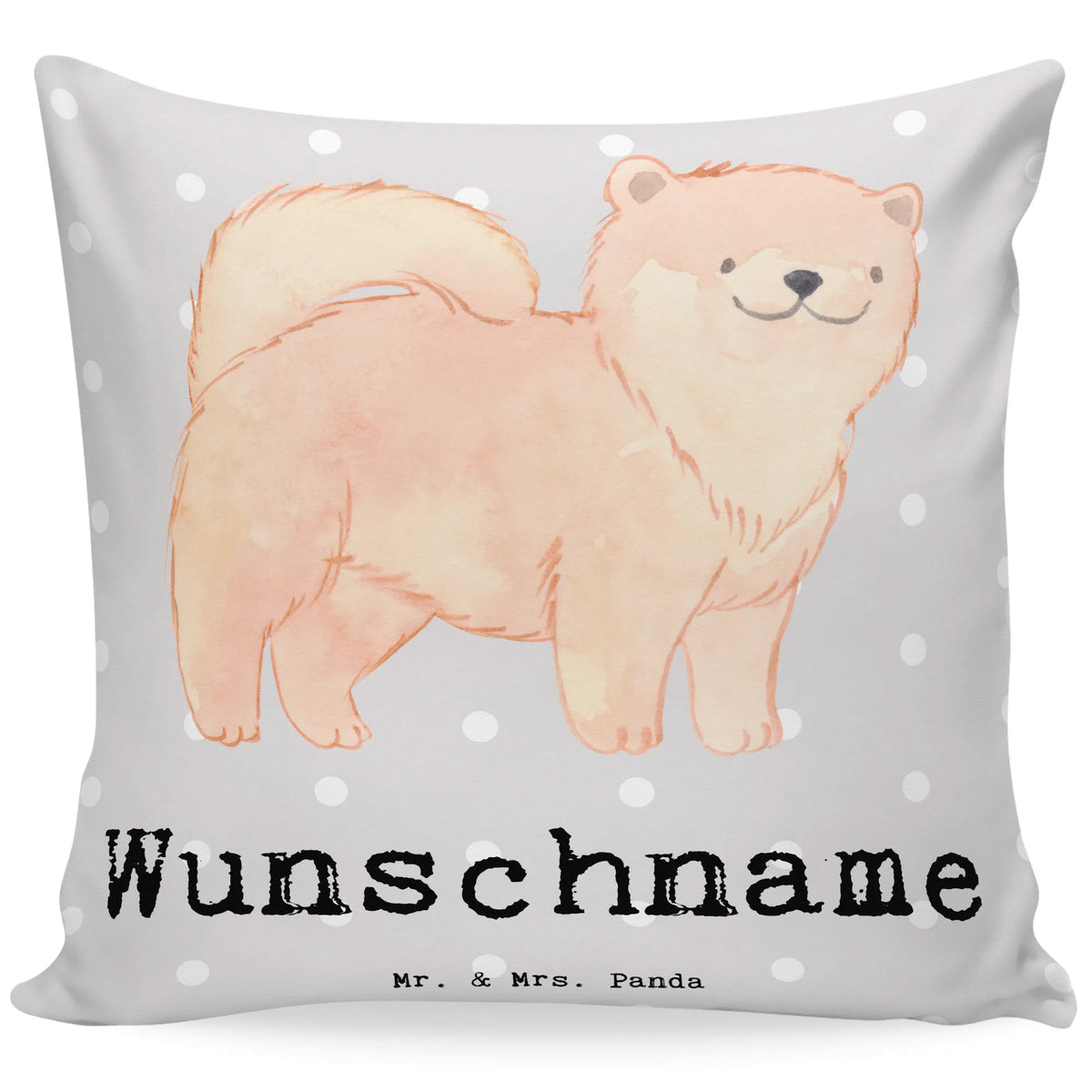 Personalised cushion Chow Chow Lifesaver Dog, dog breed, purebred dog, dog owner, gift, animal lover, giving, puppy