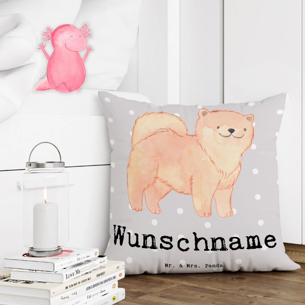 Personalisiertes Kissen Chow-Chow Lebensretter Bedrucken, Name, Wunschname, Kopfkissen, Kissen, Personalisiert, Geschenk, Schenken, Hund, Hunderasse, Rassehund, Hundebesitzer, Tierfreund, Welpe, Chow-Chow, Asiatischer Spitz