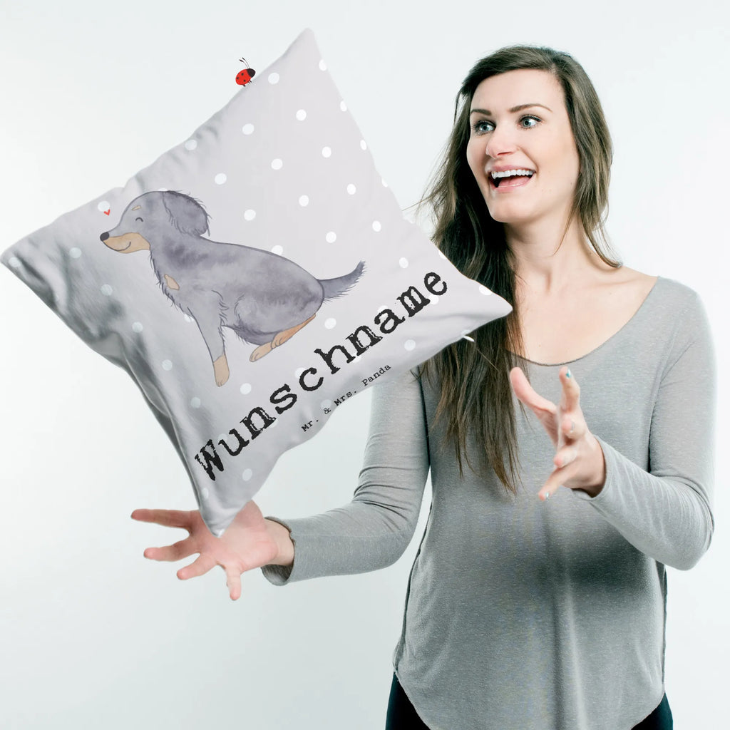 Personalisiertes Kissen Gordon Setter Lebensretter Kissen, Name, Kopfkissen, Wunschname, bedrucken, personalisiert, Hund, Hunderasse, Rassehund, Hundebesitzer, Geschenk, Tierfreund, Schenken, Welpe, Jagdhund, Gordon Shetter