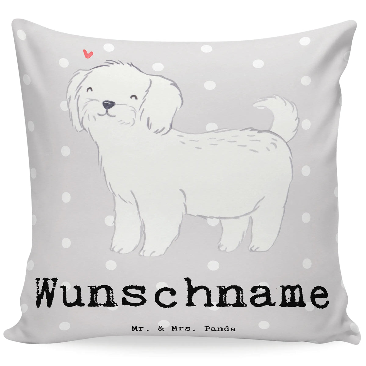 Personalised cushion Maltese Lifesaver Dog, dog breed, purebred dog, dog owner, gift, animal lover, giving, puppy