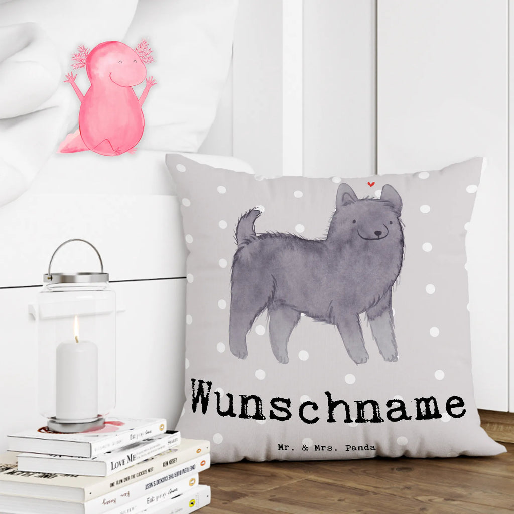 Personalisiertes Kissen Schipperke Lebensretter Kissen, Name, personalisiert, bedrucken, Kopfkissen, Wunschname, Hund, Hunderasse, Rassehund, Hundebesitzer, Geschenk, Tierfreund, Schenken, Welpe, Schipperke, belgische Hunderasse