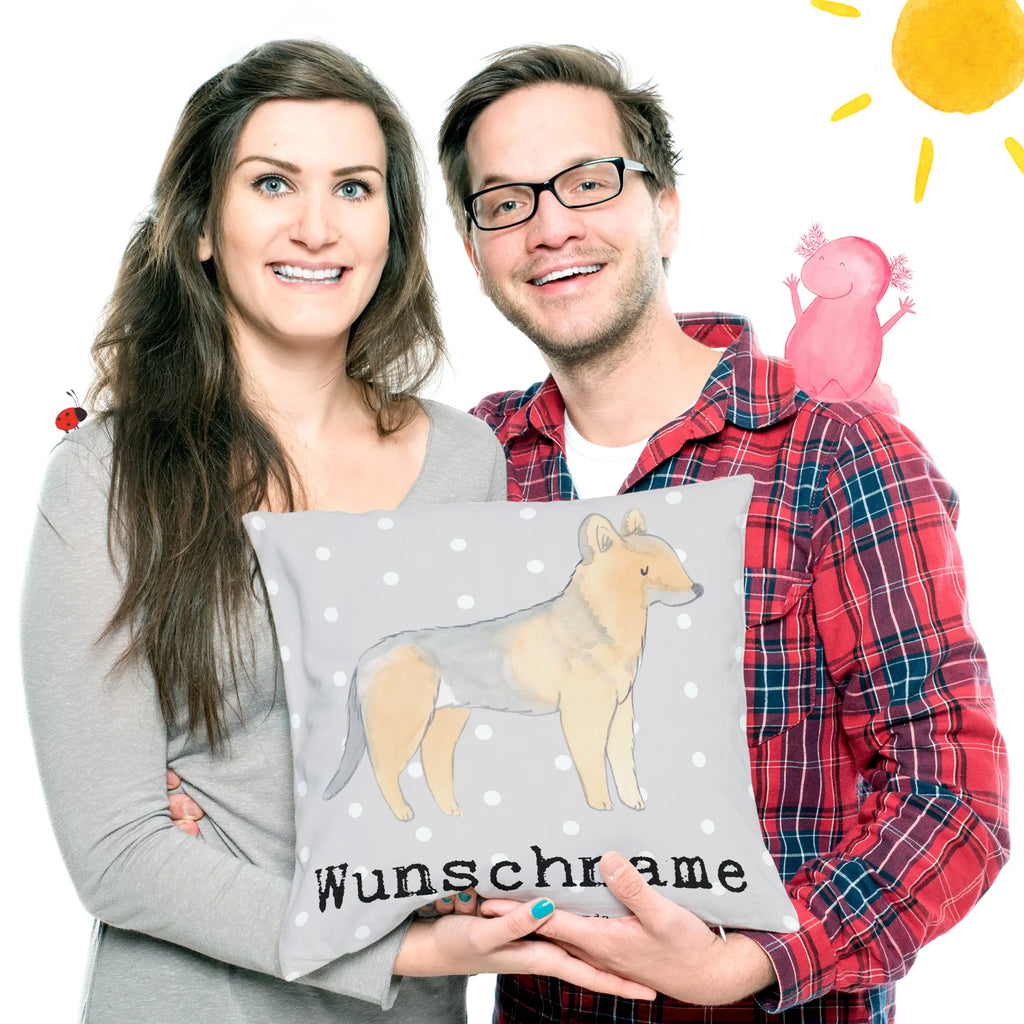 Personalisiertes Kissen Schäferhund Lebensretter Kopfkissen, Name, Kissen, bedrucken, Wunschname, personalisiert, Hund, Hunderasse, Rassehund, Hundebesitzer, Geschenk, Tierfreund, Schenken, Welpe, Schäferhund
