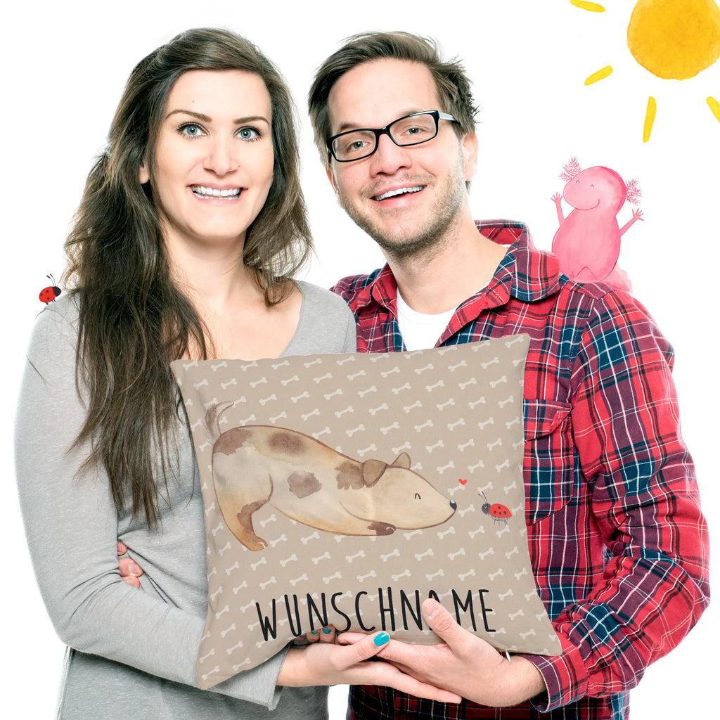 Personalised cushion Dog ladybug dog, mutt, hound, woof, dog mama, dog breed, love dogs, love for dogs, dog decorative items, bag with dog print, funny gifts for dog owners, what do you give a dog lover, Christmas gifts for dogs, gifts for dogs, dog sayings, Dog, Dog slogan, Mongrel, Dogs, Ladybird, Mongrel dog, Sayings